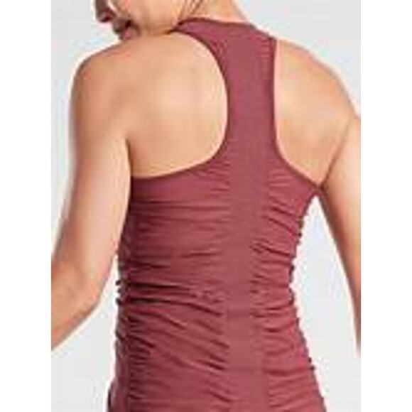 Athleta Bakasana Mesh Back Ruched Tank Size XS - Picture 2 of 10